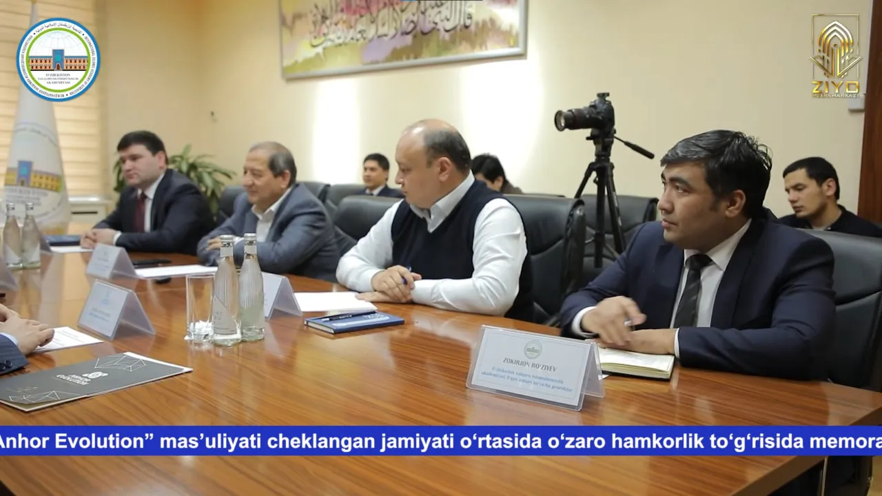 Oʻzbekiston xalqaro islomshunoslik akademiyasi hamda “Anhor Evolution” masʼuliyati cheklangan....