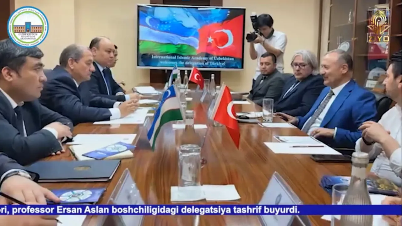 O‘zbekiston xalqaro islomshunoslik akademiyasiga professor Ersan Aslan delegatsiyasi tashrif buyurdi