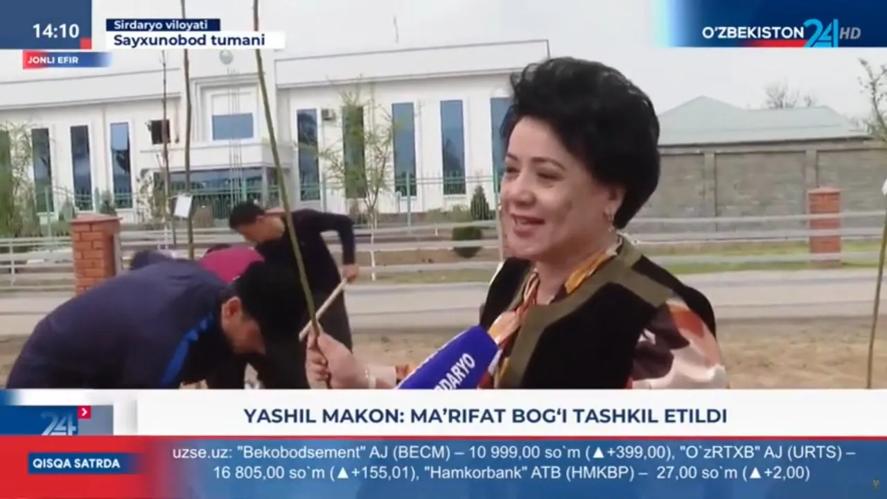 Yashil makon ma’rifat bogʻi tashkil etildi